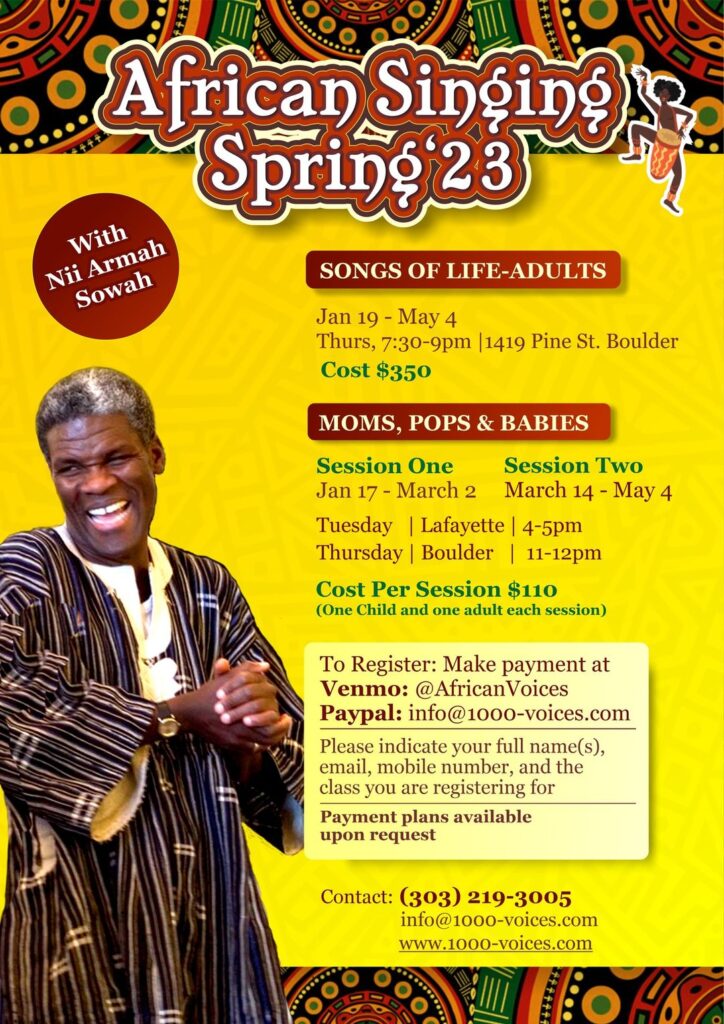 African Singing with Nii Armah – Spring 2023